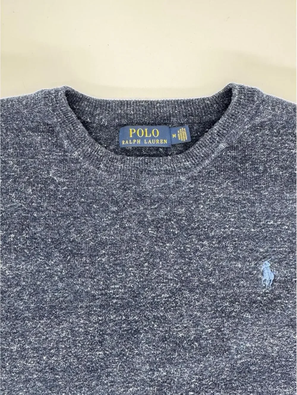 Vintage Men’s Polo Ralph Lauren Crewneck Sweater Blue Size Medium